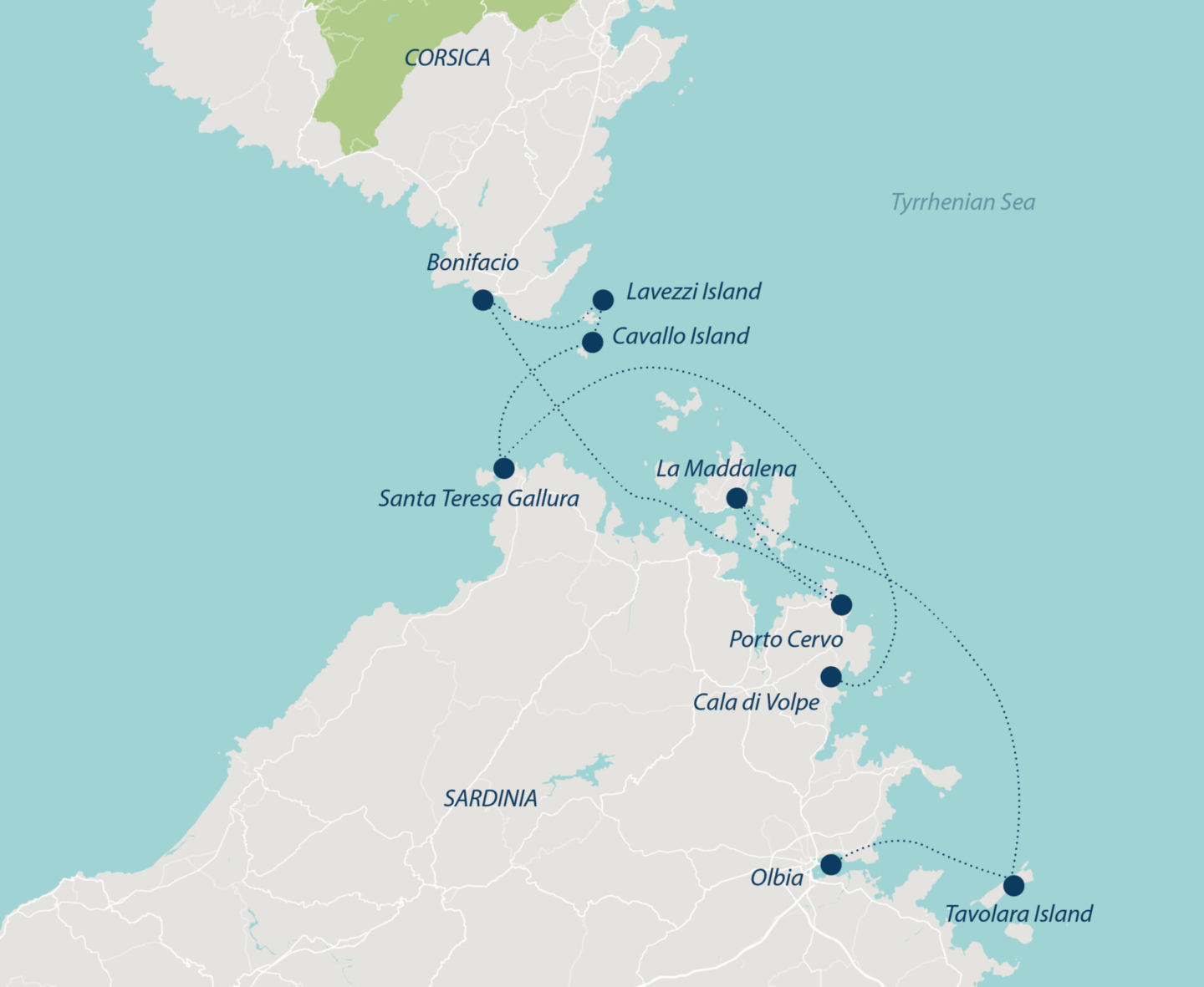 Sardinia and Corsica
