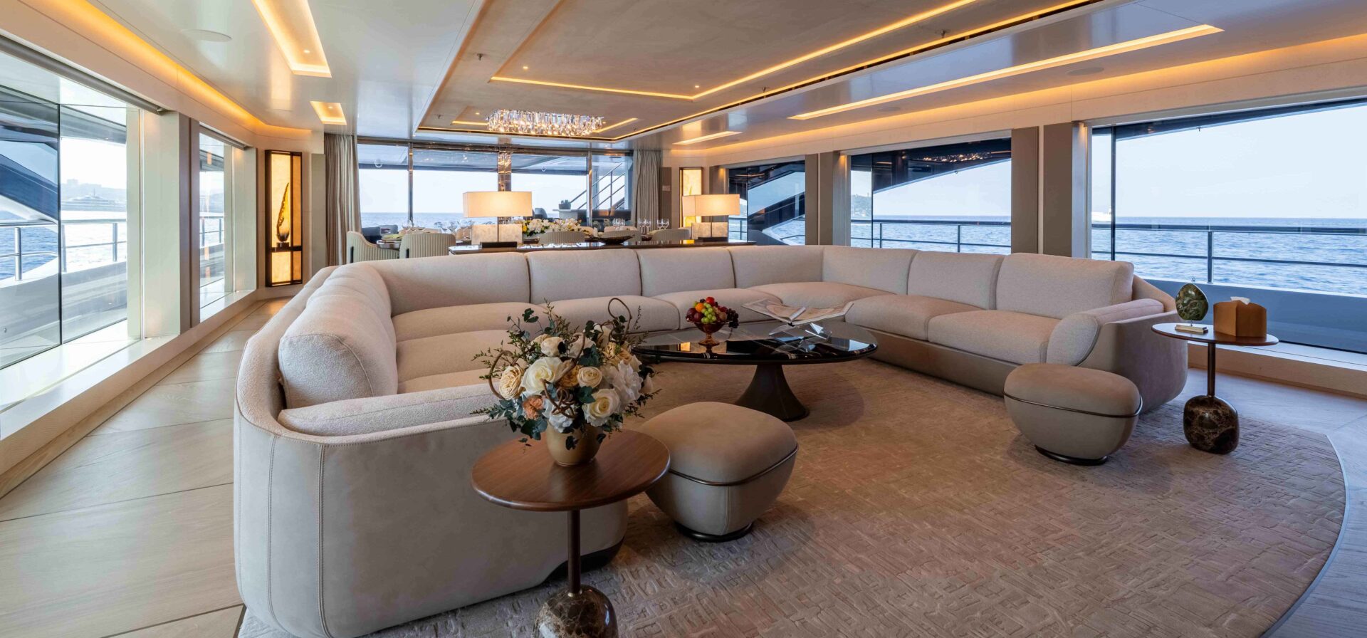 Motor Yacht Symmetry - Main Deck Salon